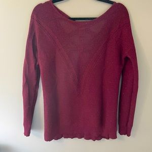 Crisscross back sweater